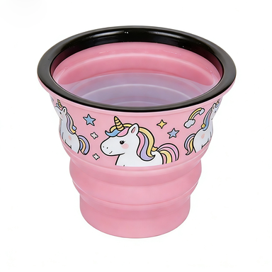 Unicorn Print Foldable Pet Travel Water Cup
