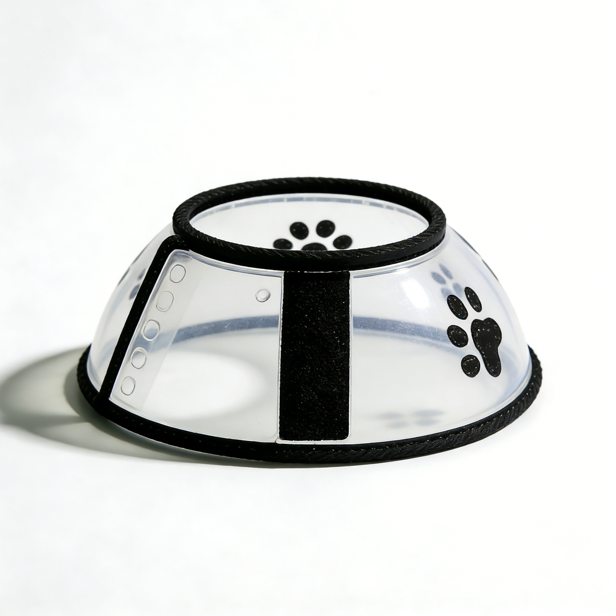 Transparent Paw Print Anti-Bite & Anti-Lick Collar
