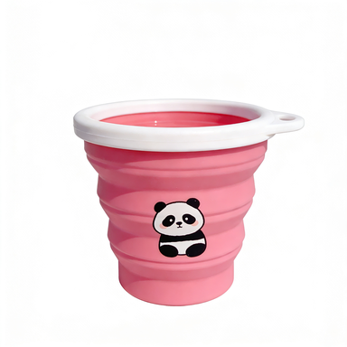 Panda Print Collapsible Pet Water Cup