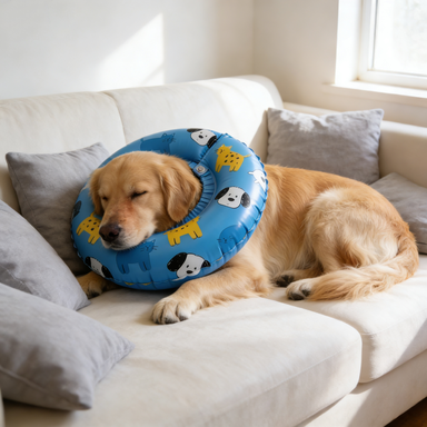 Blue Pet Party Elizabeth Collar