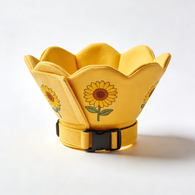 Sunflower Print Soft Pet Collar