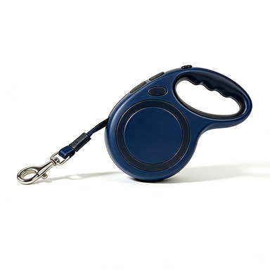 Navy Blue Minimalist Retractable Dog Leash