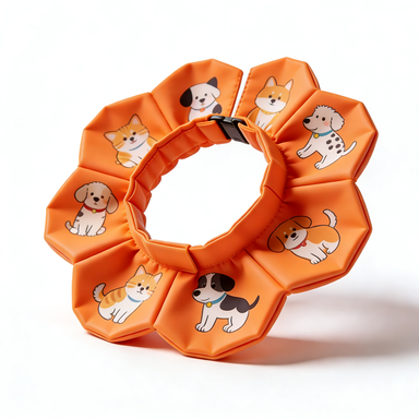 Flower-Shaped Soft Pet Recovery Collar