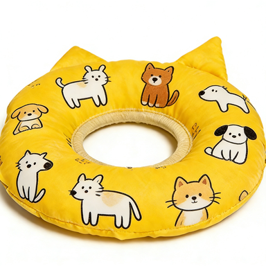 Yellow Pet Print Elizabeth Collar